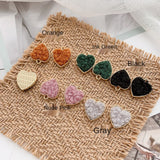 Alloy Lamb Hair Pendant Earrings DIY Craft Material