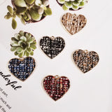 Alloy Peach Heart Earrings DIY Hand Ornament Pendant