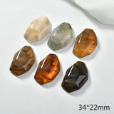 10Pcs Irregular Resin Semi-Pill Patches for DIY Earring Hairpin Ornaments