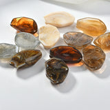 10Pcs Irregular Resin Semi-Pill Patches for DIY Earring Hairpin Ornaments