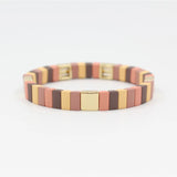 Enamel Bracelets Matte Rubber Paint Series Beaded Bracelet