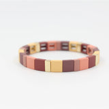 Enamel Bracelets Matte Rubber Paint Series Beaded Bracelet