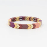 Enamel Bracelets Matte Rubber Paint Series Beaded Bracelet