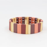 Enamel Bracelets Matte Rubber Paint Series Beaded Bracelet