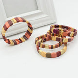 Enamel Bracelets Matte Rubber Paint Series Beaded Bracelet