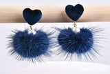 Fall/Winter Mink Hair Ball Hairpin Earrings DIY Material Bag
