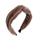 Velvet Crossed Headband Retro Hairpin Wide Headbands for Women