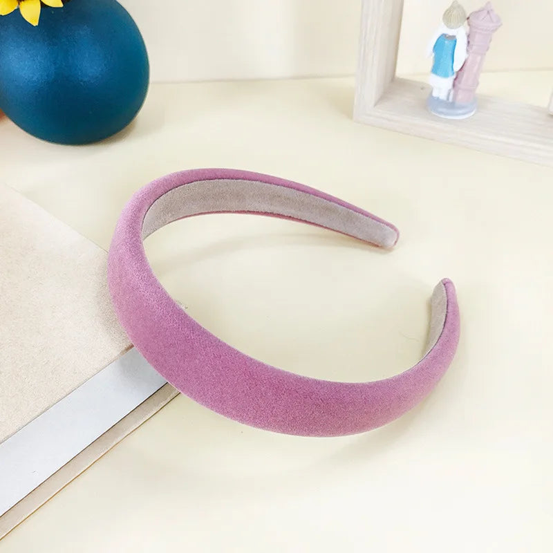 Autumn Winter Velvet Headband Women's Hair Hoop