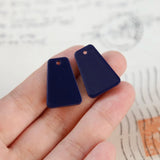 Resin Trapezoidal Pendant for Earrings DIY Jewelry
