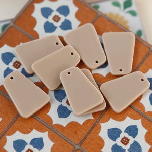 Resin Trapezoidal Pendant for Earrings DIY Jewelry