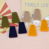 Resin Trapezoidal Pendant for Earrings DIY Jewelry