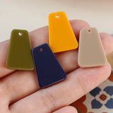 Resin Trapezoidal Pendant for Earrings DIY Jewelry