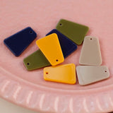 Resin Trapezoidal Pendant for Earrings DIY Jewelry