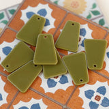 Resin Trapezoidal Pendant for Earrings DIY Jewelry