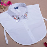 Rhinestone Collar Shirt Decoration for Autumn & Winter