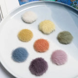 Autumn/Winter Mink Plush Bag Buckle DIY Jewelry Earrings Material