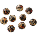 Leopard Pattern Round Beads DIY Jewelry Material