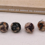 Wool Blend Cloth Button Earrings DIY Material