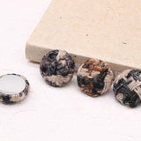 Wool Blend Cloth Button Earrings DIY Material