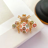 Vintage Retro Bee Drip Glaze Enamel Wild Brooch
