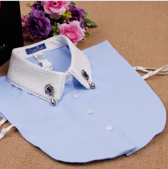 Autumn Winter Women Basic Shirt Collar Decoration All-Match