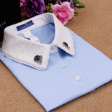 Autumn Winter Women Basic Shirt Collar Decoration All-Match