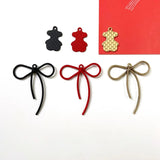 Sweet Bear Bow Pendant for DIY Earrings