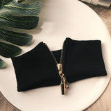European American Short Necklace Cotton Thread Stretch Collar Women