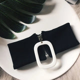 European American Short Necklace Cotton Thread Stretch Collar Women