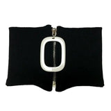 Autumn Winter Neckchain Short Necklace Easy Zipper Cotton Thread Collar