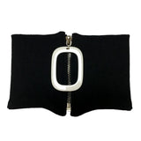 Autumn Winter Neckchain Short Necklace Easy Zipper Cotton Thread Collar