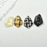 Autumn 50pcs/lot Grass Weave Lattice Resin Flatback Beads DIY Jewelry Accessory