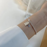 Autumn Bear Bracelet S925 Sterling Silver Ins Cold Wind Hand Jewelry