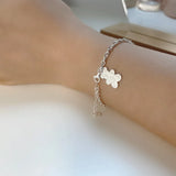 Autumn Bear Bracelet S925 Sterling Silver Ins Cold Wind Hand Jewelry