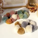 Fluffy Rabbit Hair Ball Head Rope - Lovely Ball Hair Circle