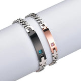 Personalized Zircon Bracelets Stainless Steel