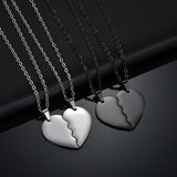 Auxauxme Couple Set Stainless Steel Pendant