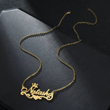 Personalized Stainless Steel Heart Name Necklace Choker