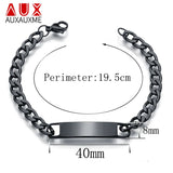 Personalized Stainless Steel Bracelet for Men