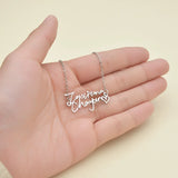 Personalized Couple Bracelets Stainless Steel Nameplate Pendant