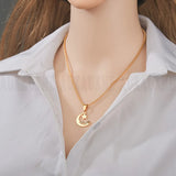 Auxauxme Star Moon Name Pendant Necklace High Jewelry