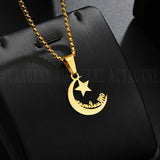 Auxauxme Star Moon Name Pendant Necklace High Jewelry