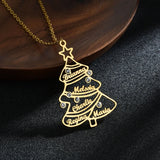 Auxauxme Personalized Tree Name Necklace Family Jewelry