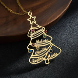 Auxauxme Personalized Tree Name Necklace Family Jewelry