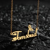 Stainless Steel Name Necklace Heart Butterfly Choker Gift