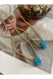 Evil Eye Bead Assyrian Eye Stone Pendant Turquoise Ring Glass Hand Job Necklace
