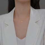 Sterling Silver Leaf Clavicle Necklace Women Charm Party Jewelry