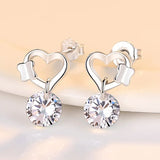 925 Silver Butterfly Earrings Wedding Jewelry AEZ04