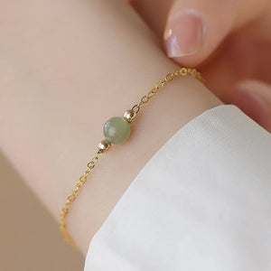 Green Strawberry Crystal Braid Bracelet for Women ASL53
