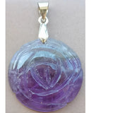 Aventurine Carnelian Tiger Eye Crystal Flower Rose Pendant Bead